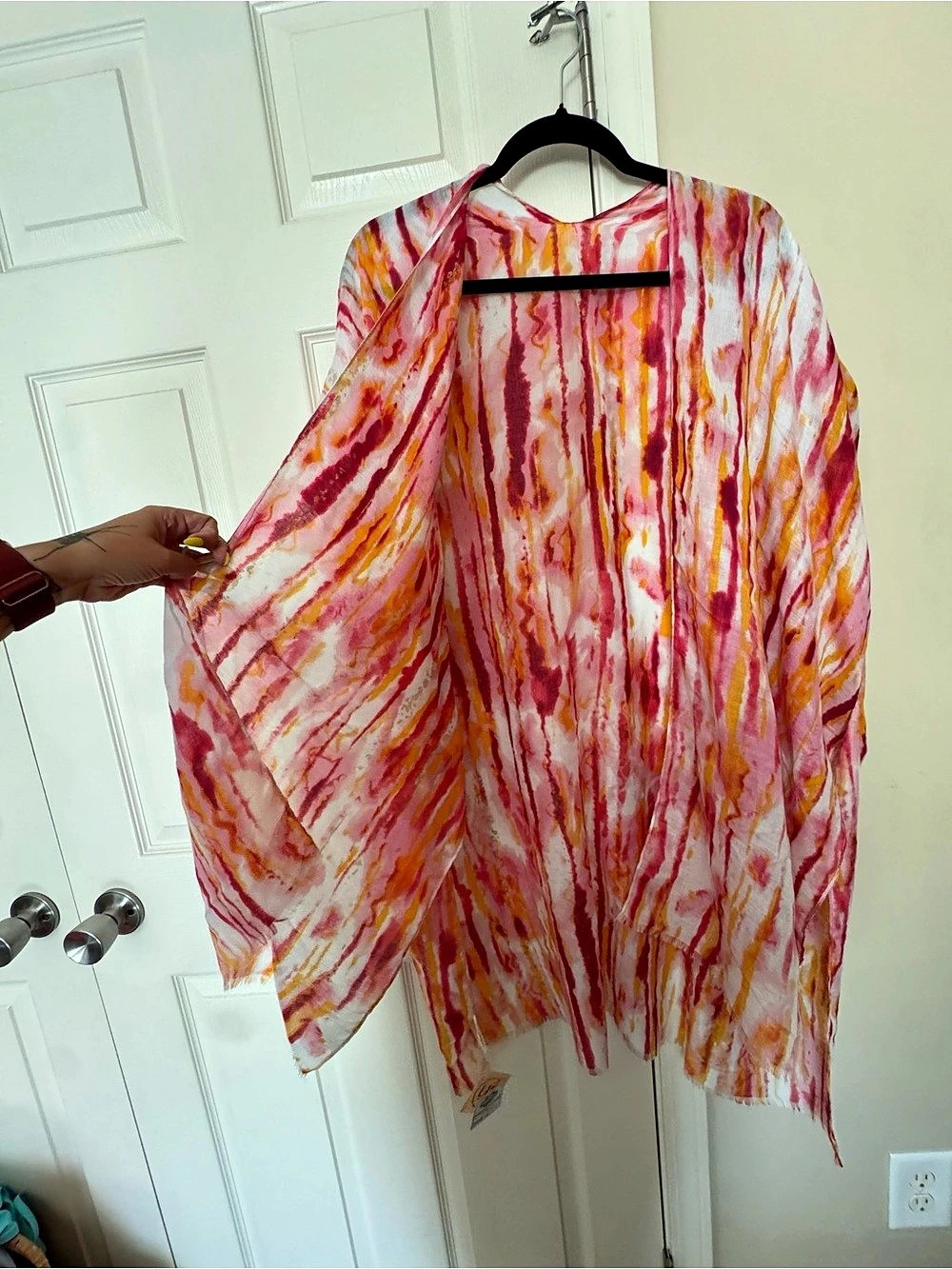 Patricia Nash Abstract in Pink & Orange NWT bathing suit cover - Picture 2 of 4